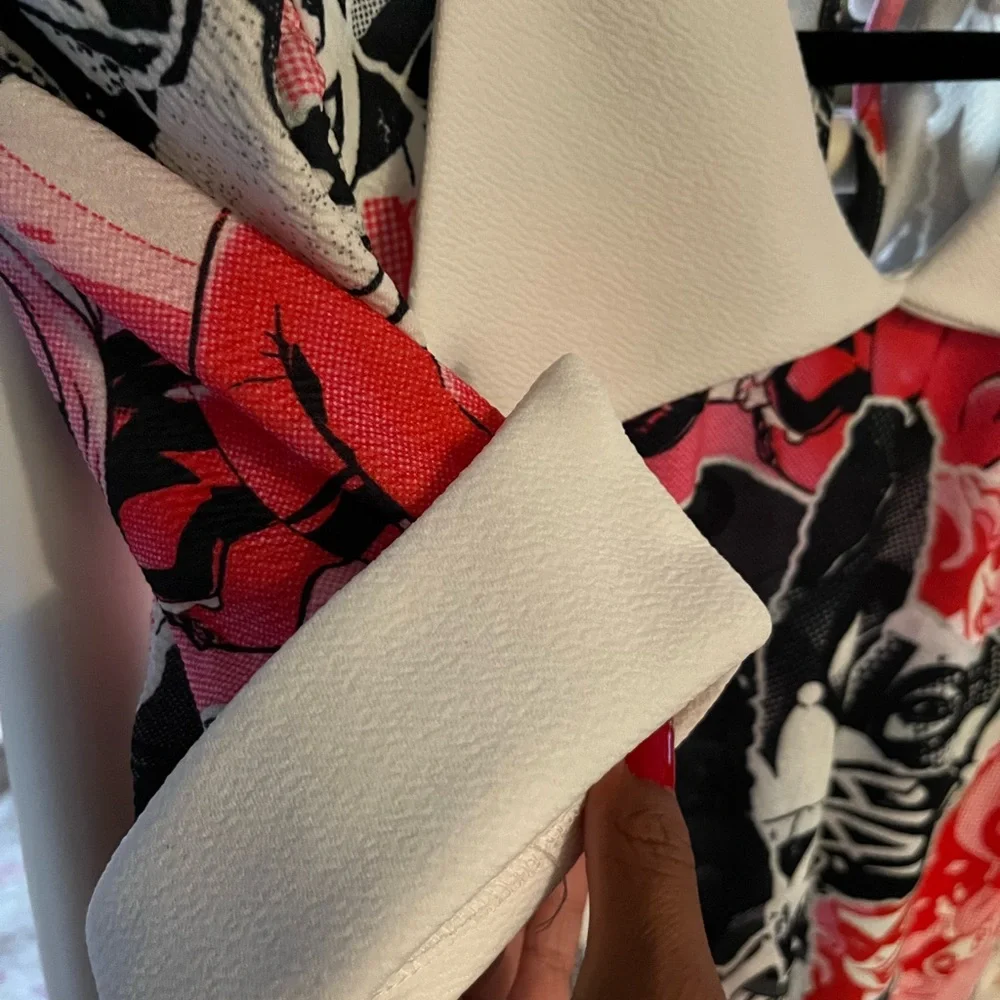 Harley Quinn Comic Print Mini Dress in Black and Pink - Picture 4 of 7